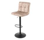 IV Interior Concept Set 2 scaune de bar pivotante catifea sampanie bej MODENA (A-46707 VC)