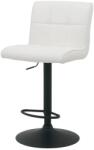 IV Interior Concept Set 2 scaune de bar pivotante piele sintetica alba MODENA (A-49717 VC)