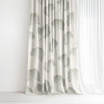 Goldea draperie 100% bumbac - frunze de ginkgo 180x150 cm