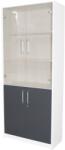 Spectral Mobila Office Alb/Gri Vitrina 800 Vitrina