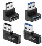  Usb 3.0 szögadapter vízszintes és függőleges férfi női 4 db (6978719493830)