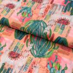 Pamutvászon VOILE Llama digital print
