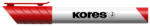 Kores Tábla- és flipchart marker, 1-3 mm, kúpos, KORES "K-Marker", piros (20837)