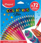 Maped Színes ceruza készlet, MAPED "Color`Peps", 72 különböző szín (832072)