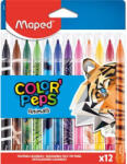 Maped Filctoll készlet, 2, 8 mm, kimosható, MAPED "Color`Peps Animals", 12 különböző szín (845403) - eztkapdki