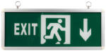 2r EXIT vészvilágító lámpatest 3W 2h egyoldalas fekete-zöld balra nyíl (T050101466) - eztkapdki