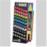 uni Dekormarker display, 60 db, 1, 8-2, 5 mm, UNI "Posca PC-5M", 10 különböző szín (123927000) - eztkapdki
