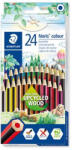 STAEDTLER Színes ceruza készlet, hatszögletű, STAEDTLER "Noris Colour 185", 24 különböző szín (185 CD24 02)