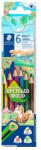 STAEDTLER Színes ceruza készlet, háromszögletű, STAEDTLER "Noris Colour 187", 6 különböző szín (187 C6)