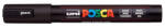 uni Dekormarker, 1, 8-2, 5 mm, UNI "Posca PC-5M", fekete (PC-5M BLACK)