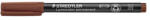 STAEDTLER Alkoholos marker, OHP, 1 mm, STAEDTLER "Lumocolor 317 M", barna (317-7) - eztkapdki