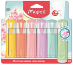 Maped Szövegkiemelő készlet, 1-5 mm, MAPED "Fluo Peps Quality", 6 különböző pasztell szín (742558) - eztkapdki