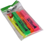 FlexOffice Szövegkiemelő, 1-4 mm, FLEXOFFICE "HL05", 4 különböző szín (FO-HL05SET) - eztkapdki