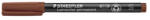 STAEDTLER Alkoholos marker, OHP, 0, 4 mm, STAEDTLER "Lumocolor 313 S", barna (313-7) - eztkapdki