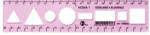 Optima Sablon vonalzó OPTIMA pink 20cm (53051) - eztkapdki