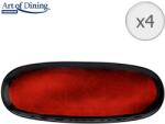 Art of dining by HEINNER Set 4 platouri Art of dining by Heinner Vulcano, ceramica, 38 x 15 cm (HR-LH-VP384) Tava