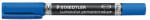 STAEDTLER Alkoholos marker, F/M, 0, 6/1, 5 mm, kúpos, kétvégű, STAEDTLER "Lumocolor Duo 348", kék (348-3) - eztkapdki