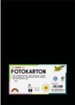  Dekorkarton, 2 oldalas, A4, 300 g, 50 lap, FOLIA, fekete (614/50 90)