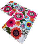 Persera Set 2 Covorase baie Galvin, 60 x 100 cm, 50 x 60 cm, Antiderapant, Multicolor (GALV4506) Covor baie