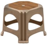 TopMebel Табуретка Desia TopMebel от полипропилен в бежов цвят 35x35x32cm