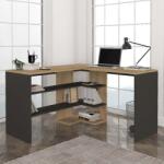 TopMebel Офис бюро Stylo TopMebel от меламин в сапфир - антрацит 120x120x73, 8cm