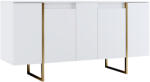 TopMebel Шкаф Luxe TopMebel от меламин в бял - златен цвят 160x35x80cm