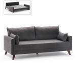 TopMebel Триместен разтегателен диван Bella TopMebel от плат в антрацит 208x81x85cm