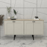 TopMebel Конзола Sevilla TopMebel от меламин в цвят пясъчник - травертин 150x44.6x72.2cm