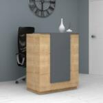 TopMebel Gemini TopMebel меламиново рецепция в цвят дъб - антрацит 90x50x110cm