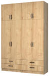TopMebel Четирикрилен гардероб Ricardo TopMebel с шкаф в цвят дъб 160x51, 8x240cm - topmebel - 963,89 лв