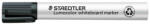 STAEDTLER Táblamarker, 2 mm, kúpos, STAEDTLER "Lumocolor 351", fekete (351-9)