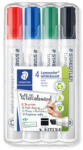 STAEDTLER Táblamarker készlet, 2-5 mm, vágott, STAEDTLER "Lumocolor 351 B", 4 különböző szín (351 B WP4)