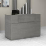 TopMebel Рецепция Lemmon TopMebel от меламин в цвят бетон сив 160x70x110см