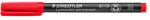 STAEDTLER Alkoholos marker, OHP, 1 mm, STAEDTLER "Lumocolor 317", piros (317-2)