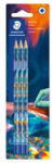 STAEDTLER Grafitceruza készlet, HB, hatszögletű, STAEDTLER "170 BK3-1", Multiverzum (170BK3E2-1) - eztkapdki