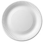  Lapostányér átmérő 18 cm, papír, 100 db/cs (4244)