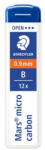 STAEDTLER Grafitbél, B, 0, 9mm, STAEDTLER "Mars Micro Carbon 250", 12szál/tubus (250 09-B) - eztkapdki