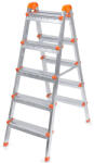 TopMebel Двойна метална стълба Perilla 5+5 стъпала 117cm