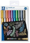 STAEDTLER Dekormarker készlet, 1-2 mm, kúpos, STAEDTLER "8323", 10 különböző szín (8323 TB10) - eztkapdki