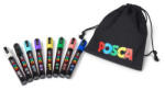 uni Dekormarker készlet, 1, 8-2, 5 mm, UNI "Posca Pouch PC-5M", 8 különböző szín, tartóval (2UPC5MPOUCH) - eztkapdki