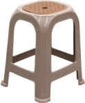 TopMebel Табуретка Desia TopMebel от полипропилен в бежов цвят 35x35x45cm