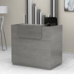 TopMebel Рецепция Lemmon TopMebel от меламин в цвят бетон сив 120x70x110см