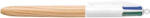 BIC Golyóstoll, 0, 32 mm, nyomógombos, négyszínű, BIC "4 Colours Wood Effect (508964) - eztkapdki