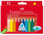 Faber-Castell Zsírkréta, háromszögletű, FABER-CASTELL , 12 különböző szín (120010) - eztkapdki