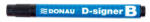 DONAU Táblamarker, 2-4 mm, kúpos, DONAU "D-signer B"", fekete (7372001-01PL) - eztkapdki