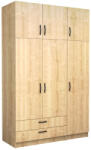 TopMebel Трикрилен гардероб Victoria TopMebel с шкаф в цвят дъб 150x60x240cm - topmebel - 1 018,54 лв
