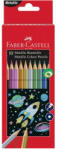 Faber-Castell Színes ceruza készlet, hatszögletű, FABER-CASTELL, 10 különböző metál szín (201583) - eztkapdki