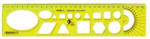 Optima Sablon vonalzó OPTIMA fluor 30cm (53009) - eztkapdki