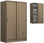 TopMebel Гардероб с две плъзгащи врати Regio TopMebel от меламин в орех 120x60x200cm
