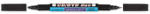 GRANIT Alkoholos marker, CD/DVD, 0, 4/1, 5-2, 5 mm, kúpos, kétvégű, GRANIT "Piccolo M830", fekete (M83020T01) - eztkapdki